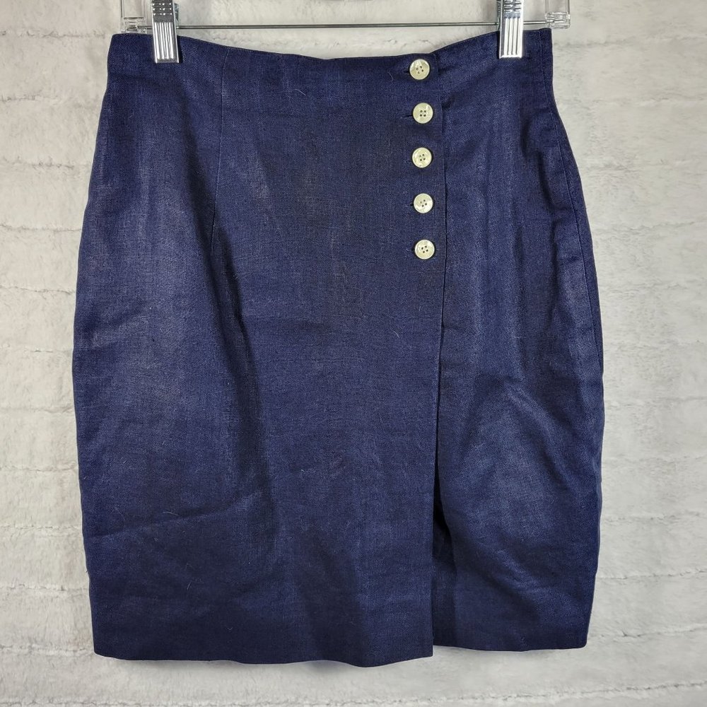 SK&Company Linen Women's skirt 6 - Picture 1 of 7